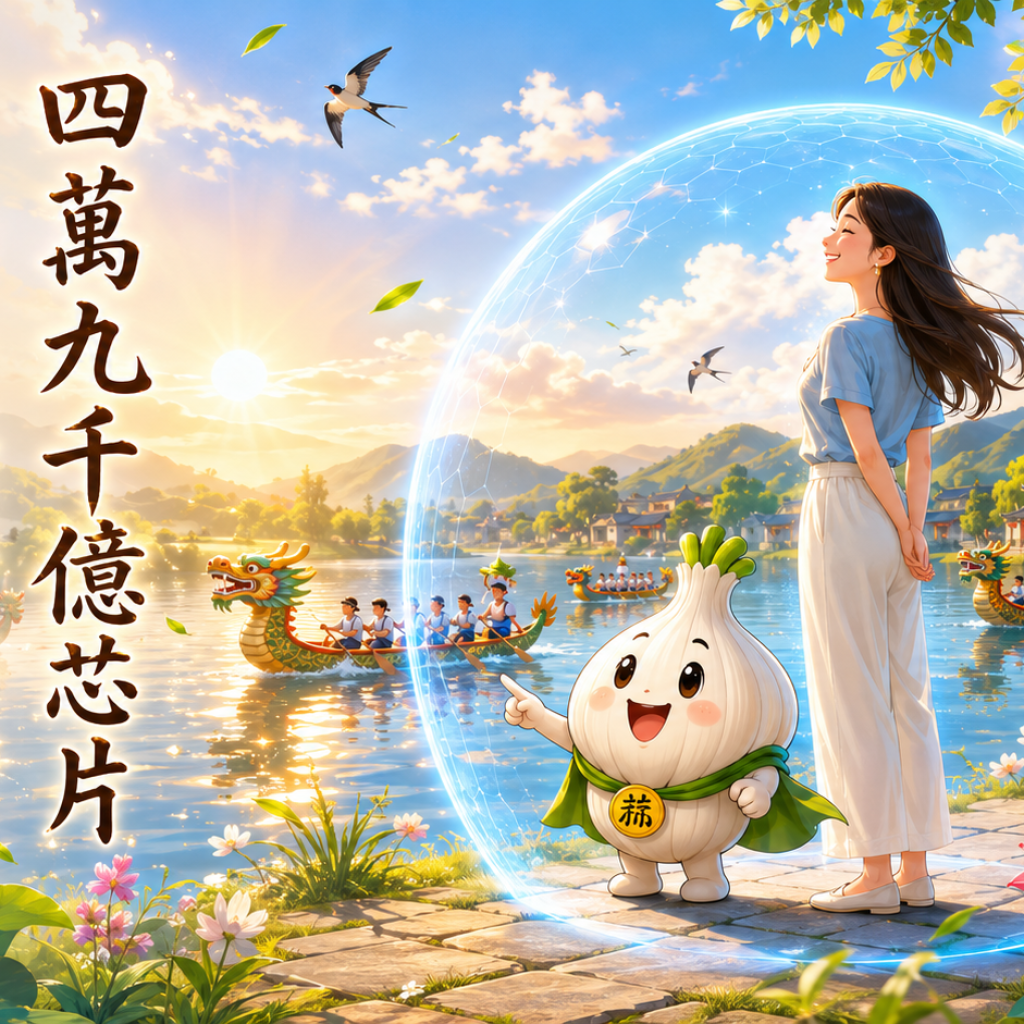 🍃 端午安康 今天，大蒜隊長有新發現。
